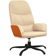 SHUMEE relaxační židle, samet, krémově bílá, 328060 - Křeslo