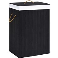 Shumee Bamboo laundry basket with one compartment black - Laundry Basket