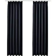 SHUMEE Blackout curtains with hooks, 2 pcs, 140 × 175 cm, anthracite - Drape