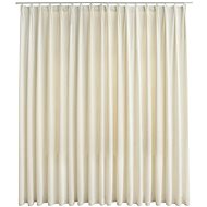 SHUMEE Blackout curtain with hooks, 290 × 245 cm, cream velvet - Drape