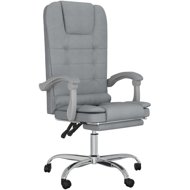 Shumee Massage reclining chair light grey - Office Armchair