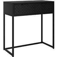 SHUMEE Konzolový stolek ocelový, černý, 72 × 35 × 75 cm - Console Table