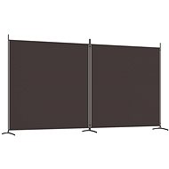 SHUMEE two-piece screen brown, 348 × 180 cm - Room Divider