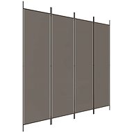 SHUMEE four-part screen anthracite, 200 × 200 cm - Room Divider