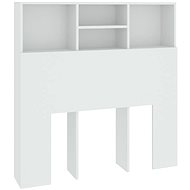 SHUMEE Čelo postele s úložným prostorem bílé, 100 × 19 × 103,5 cm - Headboard