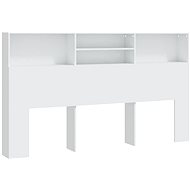 SHUMEE Čelo postele s úložným prostorem bílé, 180 × 19 × 103,5 cm - Headboard