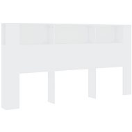 SHUMEE Čelo postele s úložným prostorem bílé, 200 × 18,5 × 104,5 cm - Headboard