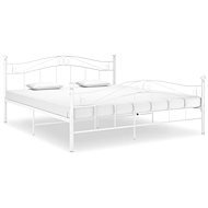 SHUMEE Rám postele bílý, kov, 160 × 200 cm - Rám postele