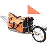 SHUMEE Prívesný vozík za bicykel s taškou, oranžový/čierny - Nákladný vozík za bicykel