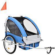 SHUMEE 2-in-1 bike and stroller trolley grey/blue - Child Bicycle Trailer