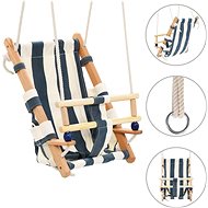 Shumee Toddler swing with seat belt, cotton, wood - Swing