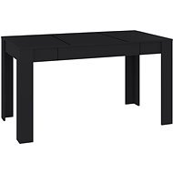 Shumee Jídelní stůl černý 140 × 74,5 × 76 cm dřevotříska - Jídelní stůl