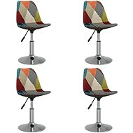 Shumee Otočné jídelní židle 4 ks patchwork textil - Jídelní židle