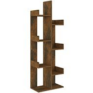 Shumee Knihovna 48 × 25,5 × 140 cm kouřový dub kompozitní dřevo - Regál