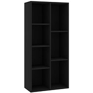 Shumee Knihovna černá 50 × 25 × 106 cm dřevotříska - Shelving Unit