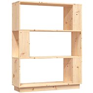 Shumee Bookcase / dividing wall 80 × 25 × 101 cm solid pine - Shelving Unit