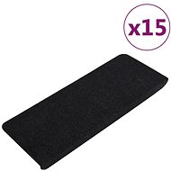 Shumee Self-adhesive stair treads 15 pcs 65 × 28 cm black - Stair Treads