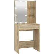 Shumee Dressing table with LED oak sonoma 60 × 40 × 140 cm - Dressing Table