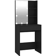 Shumee Dressing table with LED black 60 × 40 × 140 cm - Dressing Table