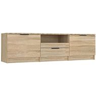Shumee TV skrinka dub sonoma 140 × 35 × 40 cm kompozitné drevo - TV stolík