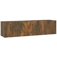 Shumee Nástěnná TV skříňka kouřový dub 120 x 30 x 30 cm kompozitní dřevo - TV Table