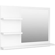 Shumee Koupelnové zrcadlo bílé 60 × 10,5 × 45 cm dřevotříska - Zrcadlo