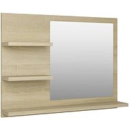 Shumee Koupelnové zrcadlo dub sonoma 60 × 10,5 × 45 cm dřevotříska - Mirror