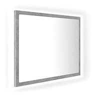 Shumee LED bathroom mirror concrete grey 60 × 8,5 × 37 cm chipboard - Mirror