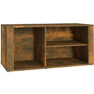 Shumee Botník 100 × 35 × 45 cm, kouřový dub - Botník