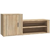 Shumee Botník 130 × 35 × 54 cm, dub sonoma - Botník