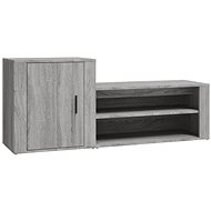 Shumee Botník 130 × 35 × 54 cm, šedý sonoma - Botník