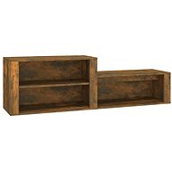 Shumee Botník 150 × 35 × 45 cm, kouřový dub - Botník