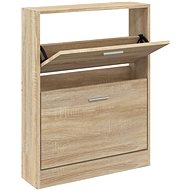 Shumee Botník 59 × 17 × 81 cm, dub - Botník