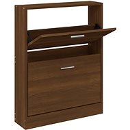 Shumee Botník 59 × 17 × 81 cm, hnědý dub - Botník
