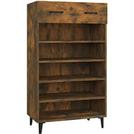 Shumee Botník 60 × 35 × 105 cm, kouřový dub - Botník