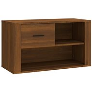 Shumee Botník 80 × 35 × 45 cm, hnědý dub - Botník