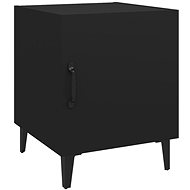 Shumee Nightstand Black Composite Wood, 812062 - Night Stand