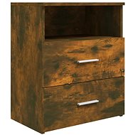 Shumee bedside table smoked oak 50 × 32 × 60 cm - Night Stand