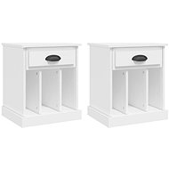Shumee noční stolky 2 ks, bílé 43 × 36 × 50 cm - Night Stand