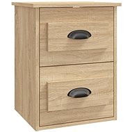 Shumee wall-mounted bedside table oak sonoma 41,5 × 36 × 53 cm - Night Stand