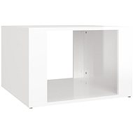 Shumee Nightstand White High Gloss 57 × 55 × 36 cm Composite Wood - Night Stand
