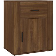 Shumee bedside table brown oak 50 × 36 × 60 cm composite wood - Night Stand