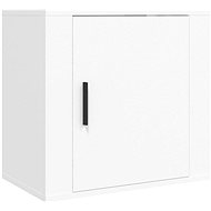 Shumee wall-mounted bedside table white 50 × 30 × 47 cm - Night Stand
