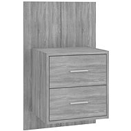 Shumee wall-mounted bedside table grey sonoma, 816960 - Night Stand