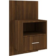 Shumee wall bedside table brown oak - Night Stand