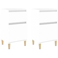 Shumee bedside tables 2 pcs, white 40 × 35 × 70 cm, 819693 - Night Stand