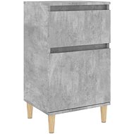 Shumee bedside table concrete grey 40 × 35 × 70 cm, 819700 - Night Stand