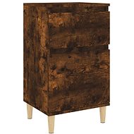 Shumee bedside table smoked oak 40 × 35 × 70 cm - Night Stand