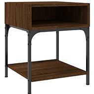 Shumee bedside table brown oak 40 × 41 × 50 cm composite wood - Night Stand