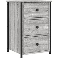 Shumee bedside table grey sonoma 40 × 36 × 60 cm composite wood - Night Stand